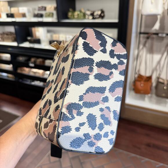 Coach CCF43 Cosmetic Case With Leopard Print, Gold/Leopard Multi, New - Picture 7 of 10